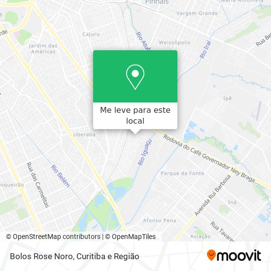 Bolos Rose Noro mapa