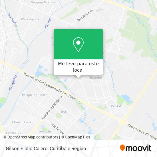 Gilson Elidio Caiero mapa