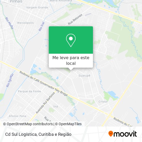 Cd Sul Logística mapa