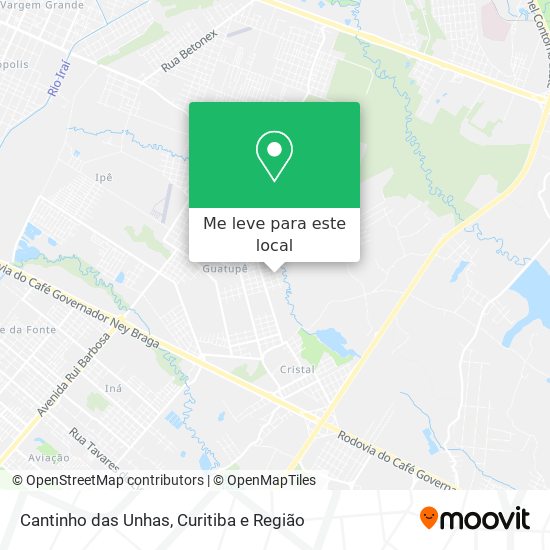 Cantinho das Unhas mapa