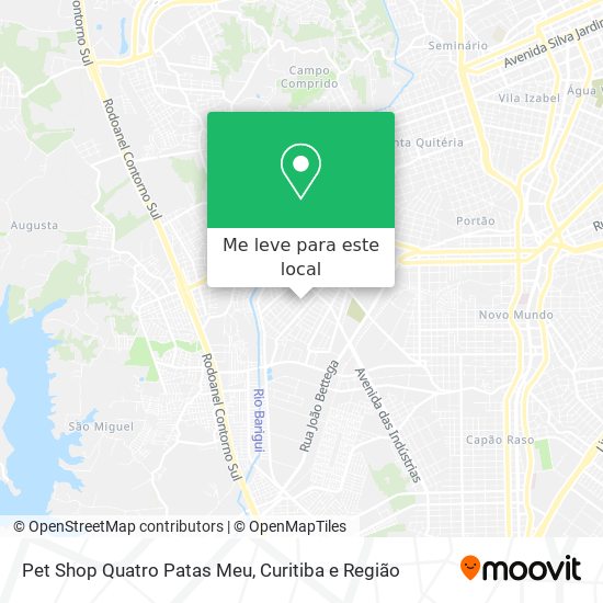 Pet Shop Quatro Patas Meu mapa