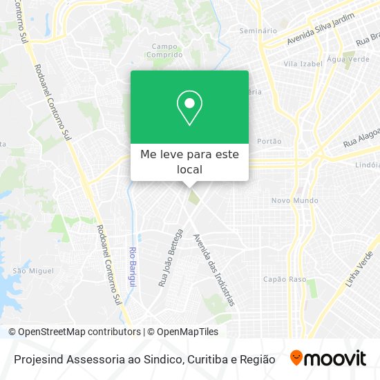Projesind Assessoria ao Sindico mapa