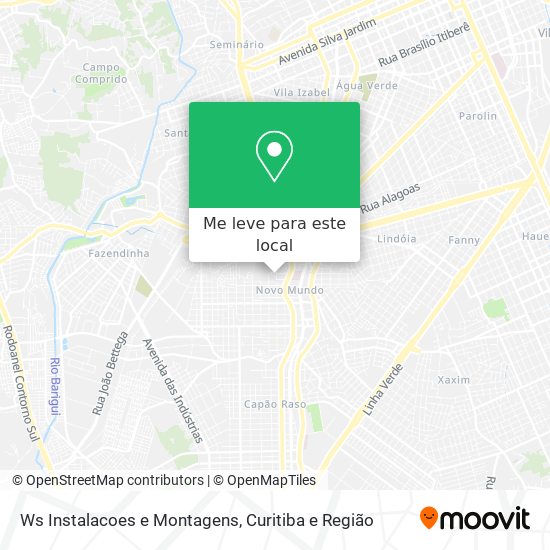 Ws Instalacoes e Montagens mapa