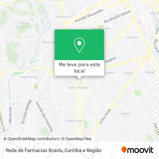 Rede de Farmacias Braslu mapa