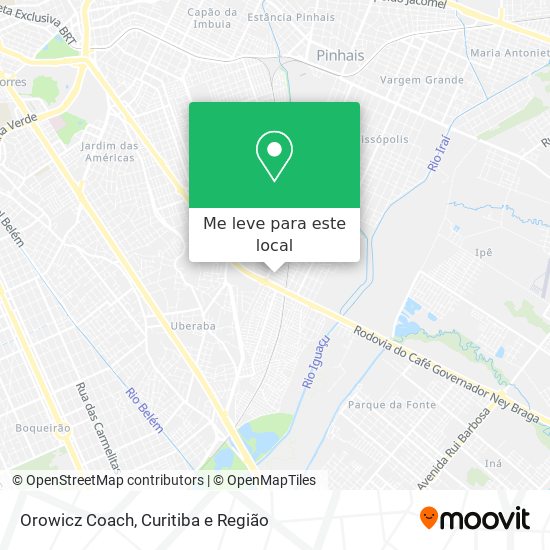 Orowicz Coach mapa
