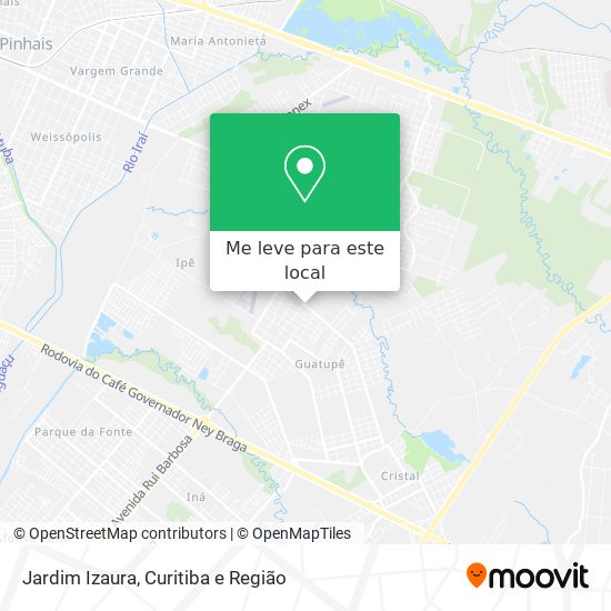 Jardim Izaura mapa