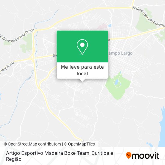 Artigo Esportivo Madeira Boxe Team mapa
