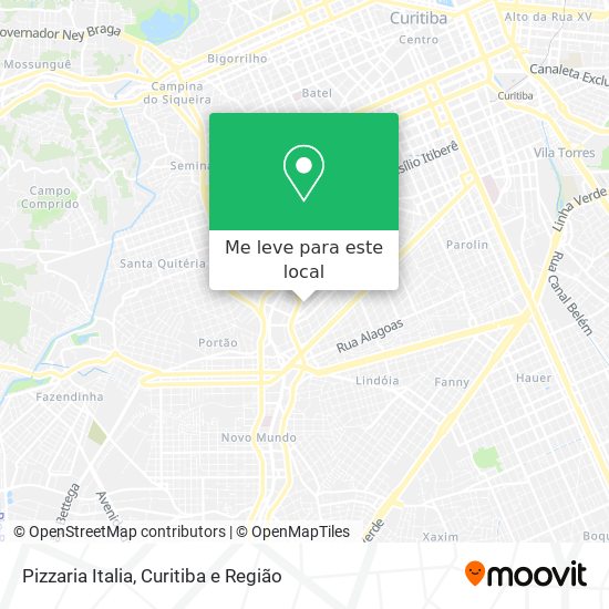 Pizzaria Italia mapa
