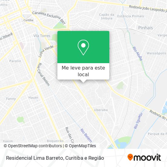 Residencial Lima Barreto mapa