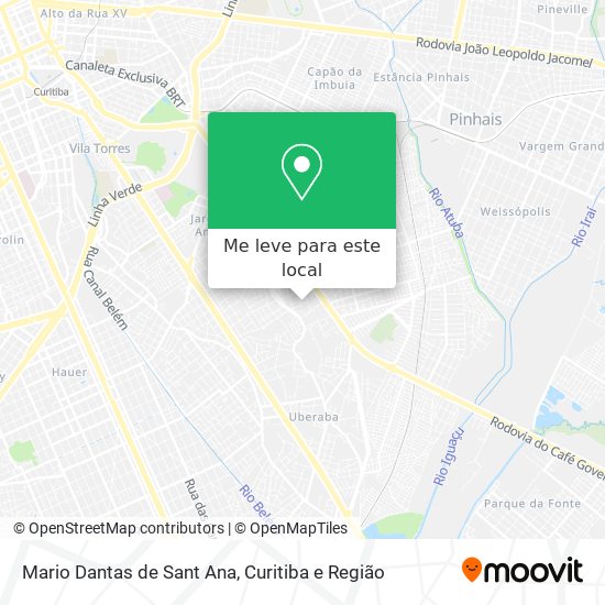 Mario Dantas de Sant Ana mapa
