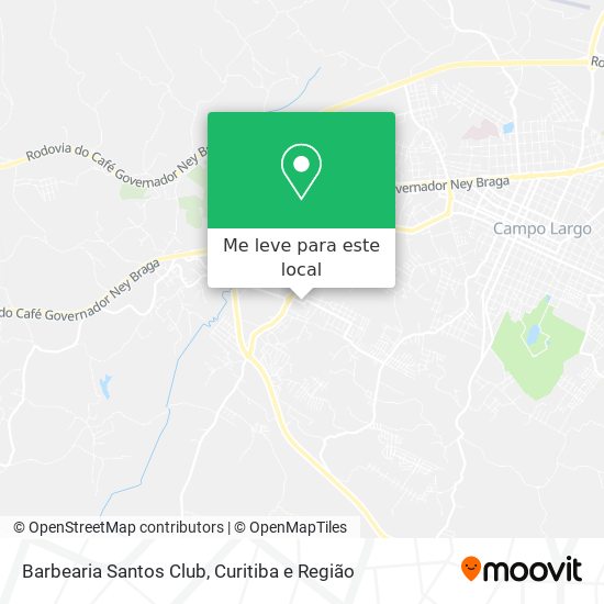 Barbearia Santos Club mapa