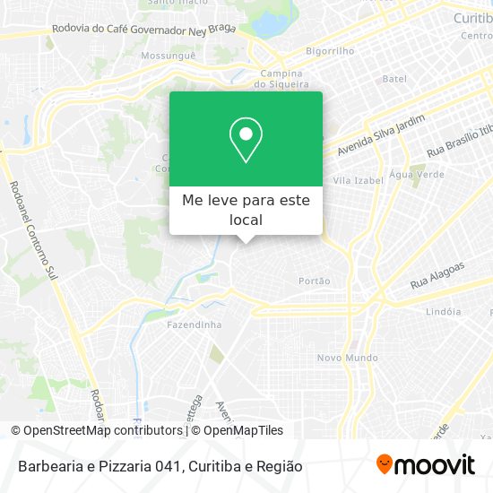 Barbearia e Pizzaria 041 mapa