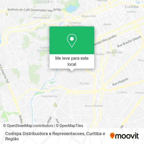Codispa Distribuidora e Representacoes mapa