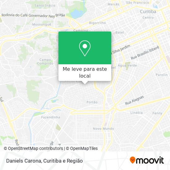 Daniels Carona mapa