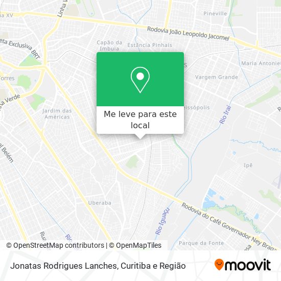 Jonatas Rodrigues Lanches mapa