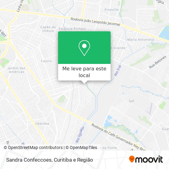 Sandra Confeccoes mapa