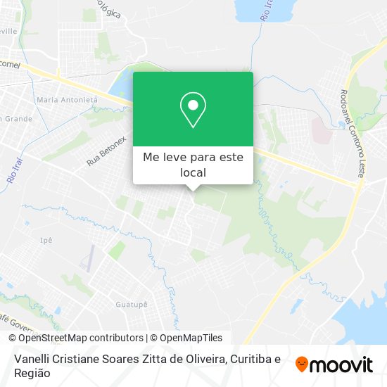 Vanelli Cristiane Soares Zitta de Oliveira mapa