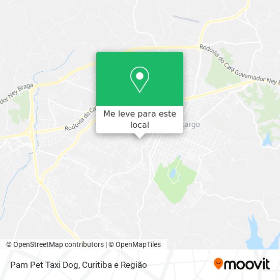 Pam Pet Taxi Dog mapa