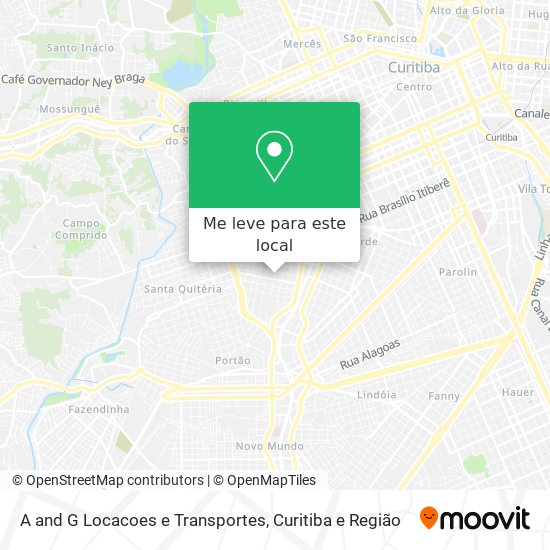 A and G Locacoes e Transportes mapa