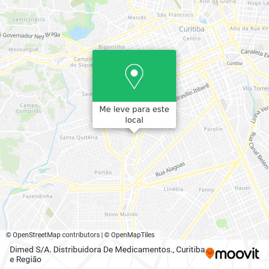 Dimed S / A. Distribuidora De Medicamentos. mapa