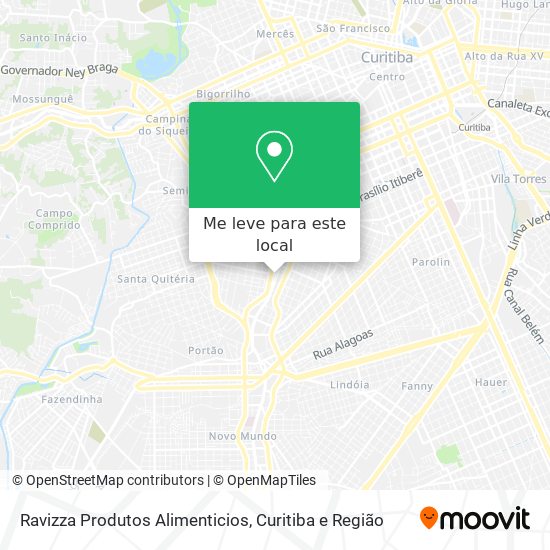 Ravizza Produtos Alimenticios mapa