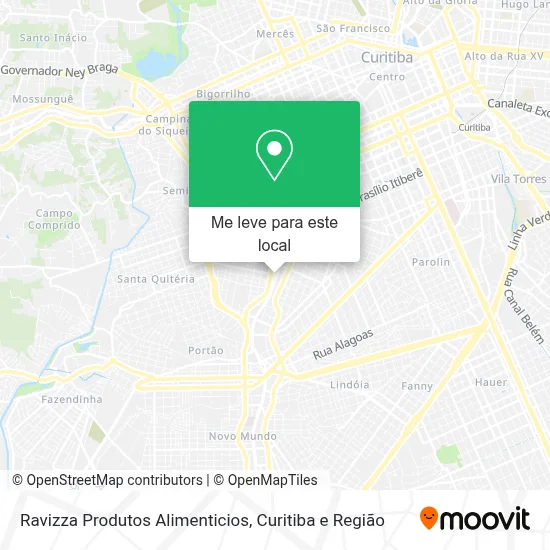 Ravizza Produtos Alimenticios mapa
