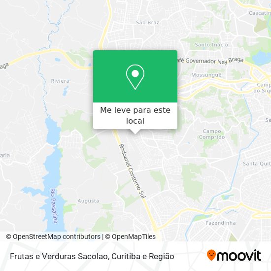 Frutas e Verduras Sacolao mapa