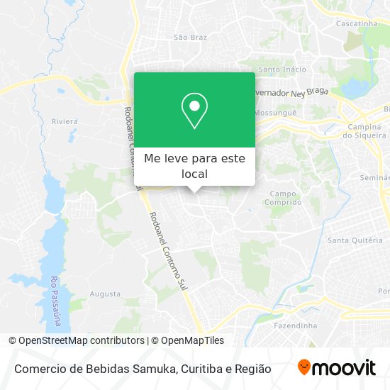 Comercio de Bebidas Samuka mapa