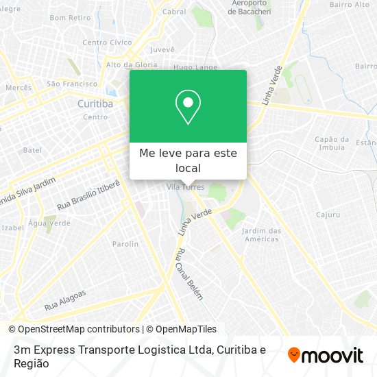 3m Express Transporte Logistica Ltda mapa