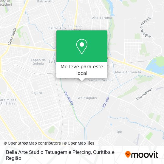Bella Arte Studio Tatuagem e Piercing mapa