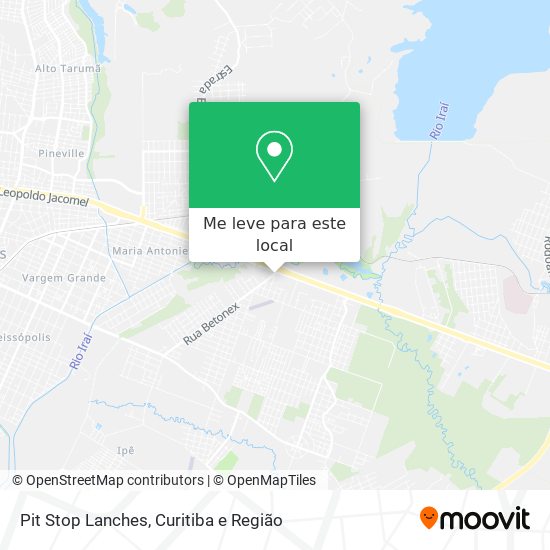 Pit Stop Lanches mapa