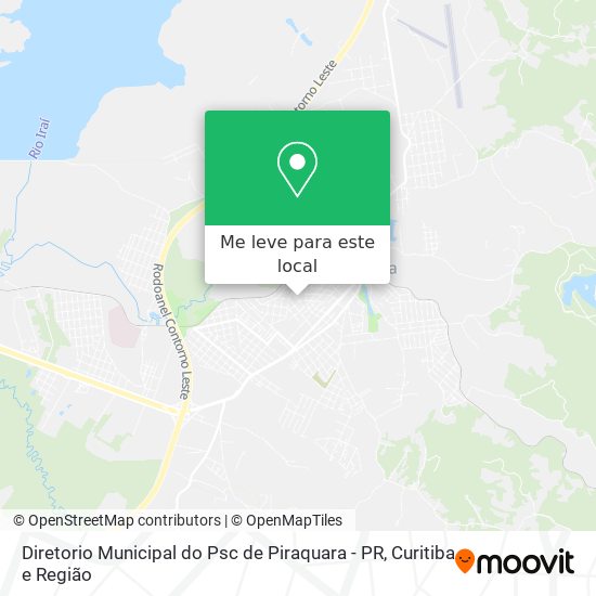 Diretorio Municipal do Psc de Piraquara - PR mapa