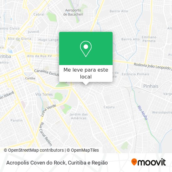 Acropolis Coven do Rock mapa