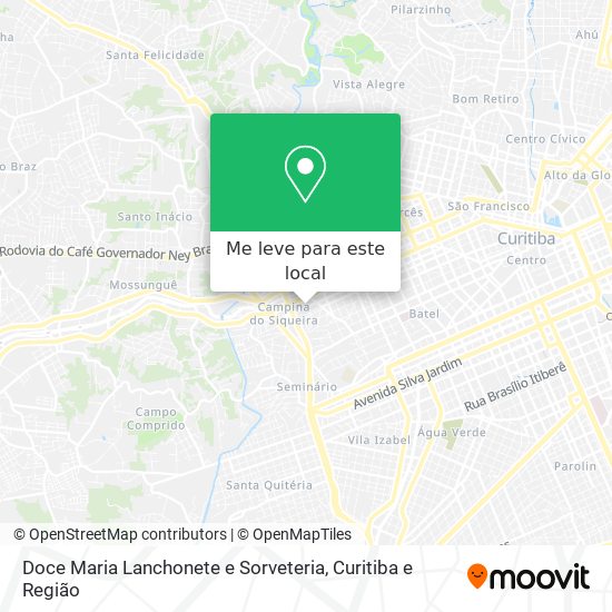 Doce Maria Lanchonete e Sorveteria mapa