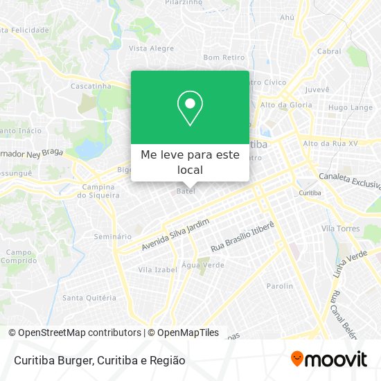 Curitiba Burger mapa