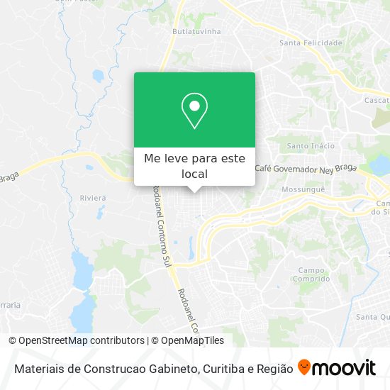 Materiais de Construcao Gabineto mapa