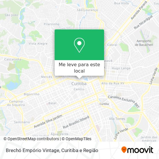 Brechó Empório Vintage mapa
