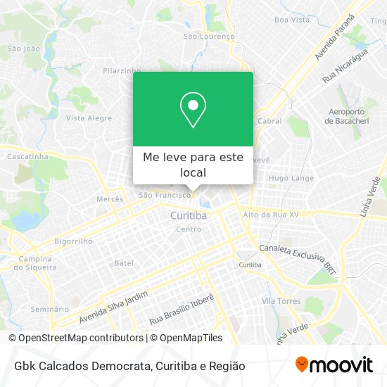 Gbk Calcados Democrata mapa