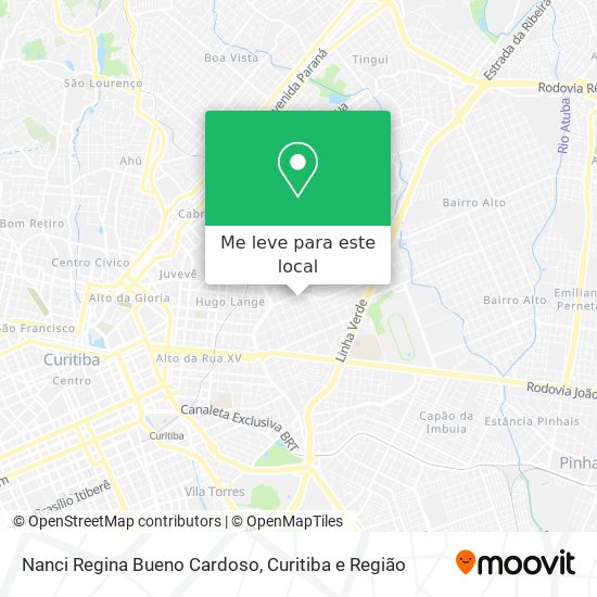 Nanci Regina Bueno Cardoso mapa