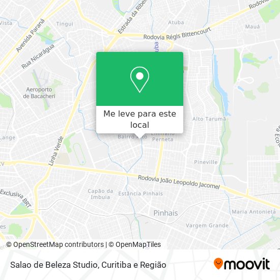 Salao de Beleza Studio mapa