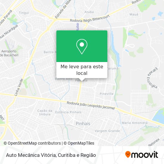 Auto Mecânica Vitória mapa