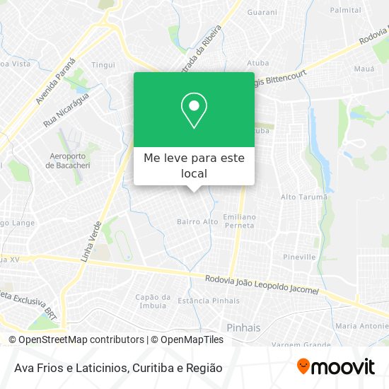 Ava Frios e Laticinios mapa