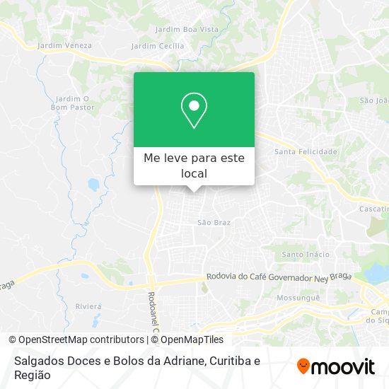 Salgados Doces e Bolos da Adriane mapa