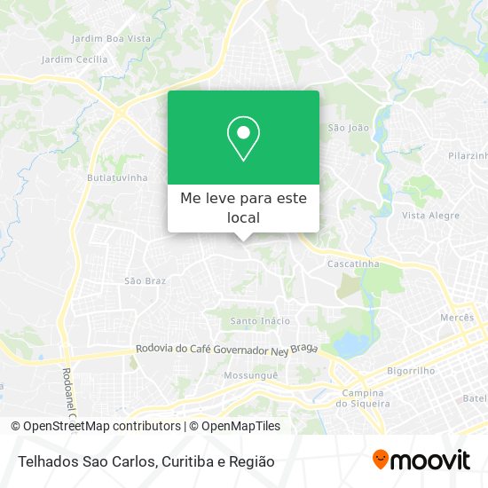 Telhados Sao Carlos mapa