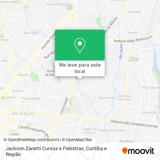 Jackson Zanetti Cursos e Palestras mapa
