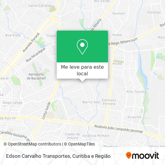 Edson Carvalho Transportes mapa