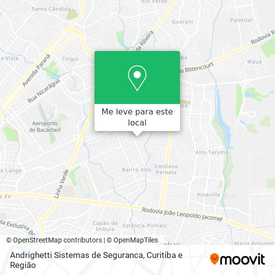 Andrighetti Sistemas de Seguranca mapa