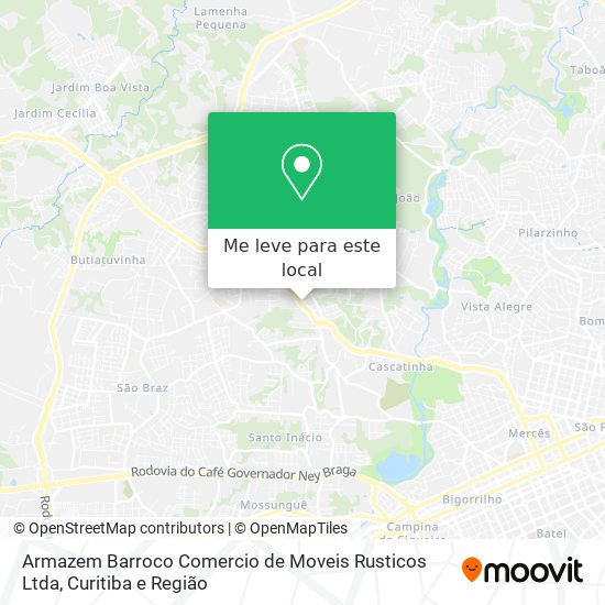 Armazem Barroco Comercio de Moveis Rusticos Ltda mapa