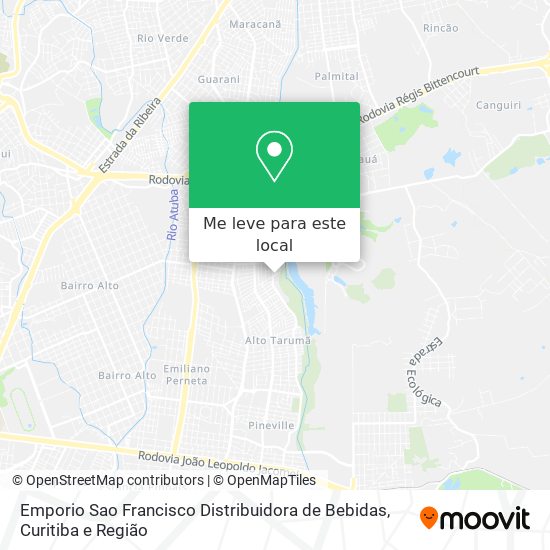 Emporio Sao Francisco Distribuidora de Bebidas mapa