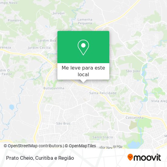 Prato Cheio mapa